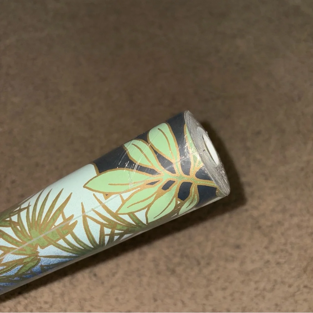 New Anthropologie Sprig and Heron Black Floral Wallpaper Mural